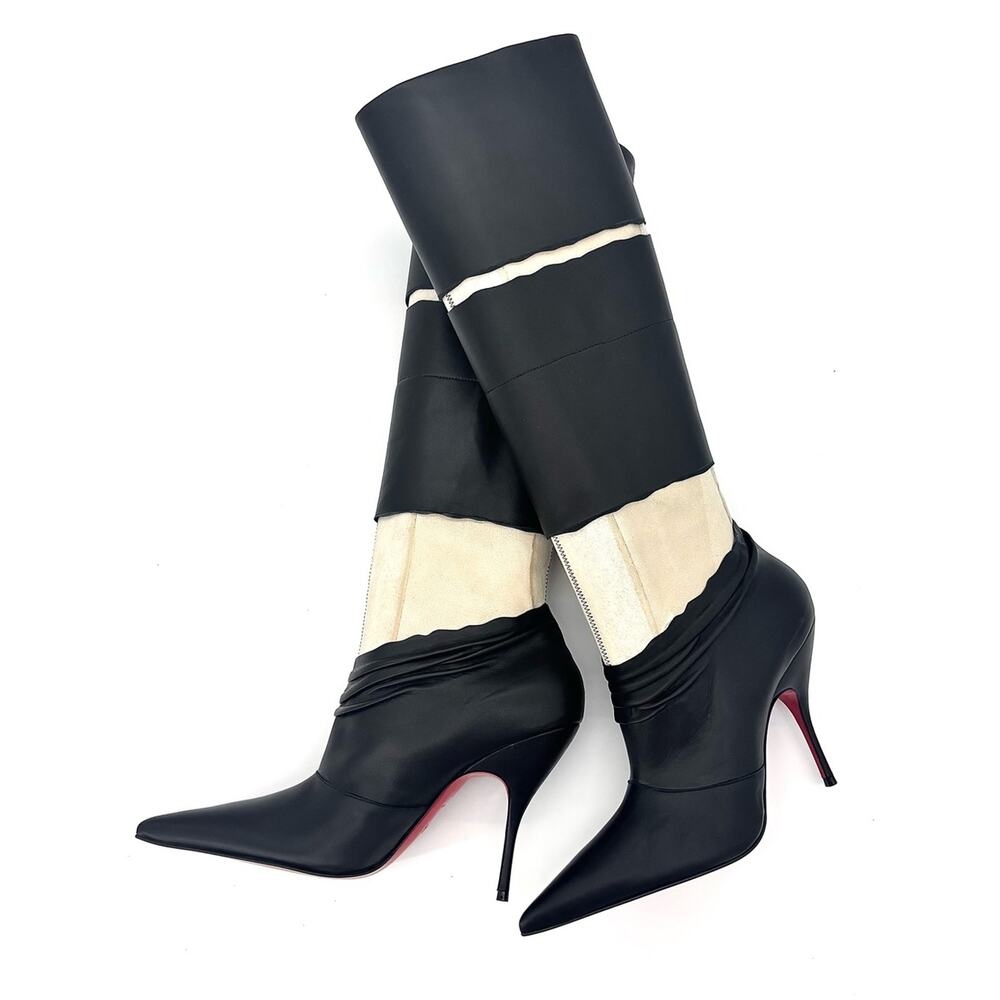 Christian Louboutin x Maison Margiela Xrismarteen 100 Knee High Boots 37 - Picture 7 of 9